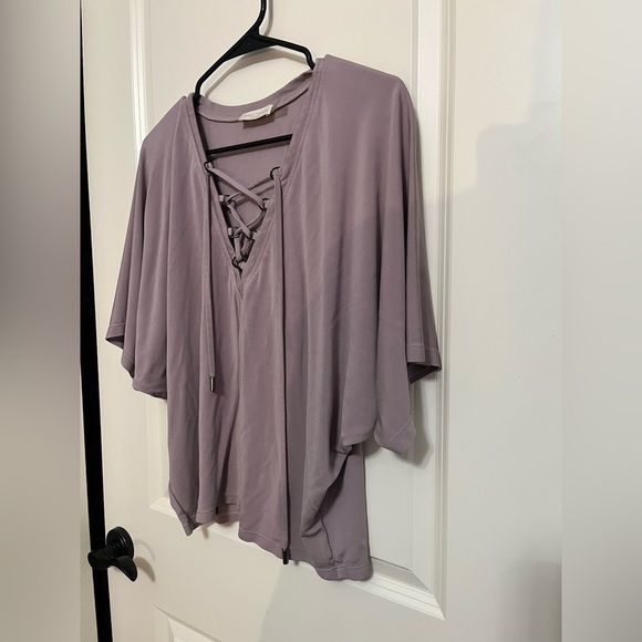Ramy Brook Lavender Peasant Top Size Medium - Picture 5 of 12